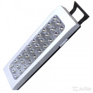 LED Аварийный светильник на аккумуляторе ROI-LED QM815B-SMD30LED-90-240V 6500K