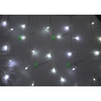 Гирлянда Висюлька (штора) 240 LED, 10м , белый.синий .улица