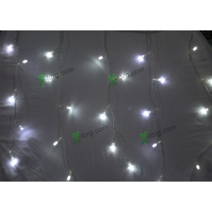 Гирлянда Висюлька (штора) 240 LED, 10м , белый.синий .улица