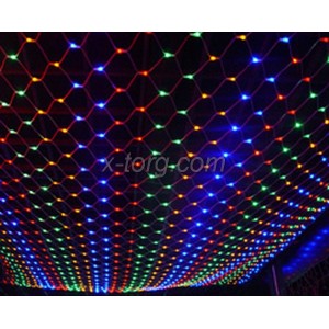 Гирлянда LED светодиодная "Сетка" на 300 LED микс 3х3 м