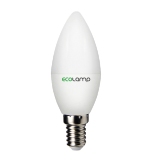 LED лампа ECOLAMP C37-6W-E14-600lm-4100K(свеча)