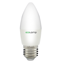 LED лампа ECOLAMP C37-6W-E27-600lm-4100K(свеча)