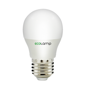 LED лампа ECOLAMP G45-5W-E27-500lm-4100K(шар)