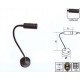 Настольная лампа 1W 1LED 6500K серебро 
