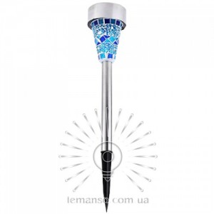 Светильник LED газон Lemanso 1LED 6500K синий 3мес/ CAB95 металл (3шт./упак.)