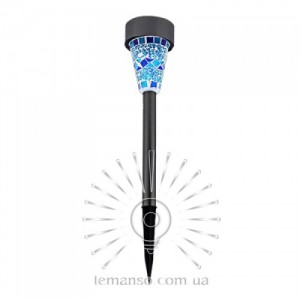 Светильник LED газон Lemanso 1LED 6500K синий 3мес/ CAB96 пластмасса (3шт./упак.)